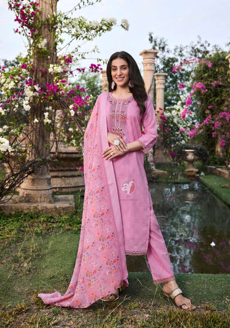 Anju Fabrics Patterns Vol 3 Pure Cotton Fancy Designer Wear Kurti
