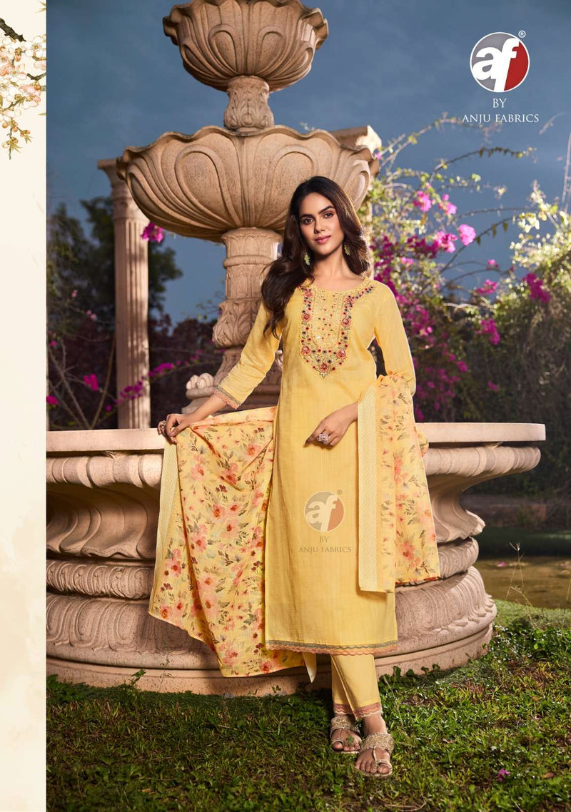 Anju Fabrics Patterns Vol 3 Pure Cotton Fancy Designer Wear Kurti
