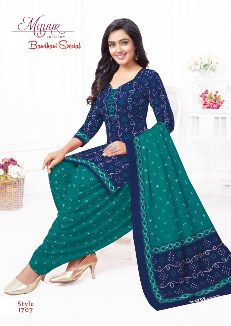 Mayur Creation Bandhani Special Vol 17 Cotton Bandhni Printed Salwar Suits