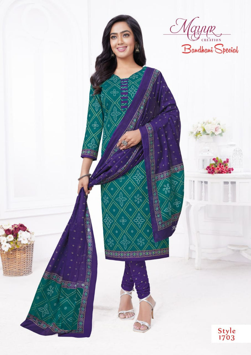 Mayur Creation Bandhani Special Vol 17 Cotton Bandhni Printed Salwar Suits