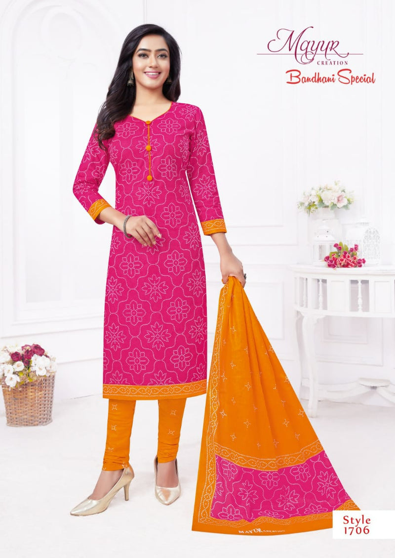 Mayur Creation Bandhani Special Vol 17 Cotton Bandhni Printed Salwar Suits