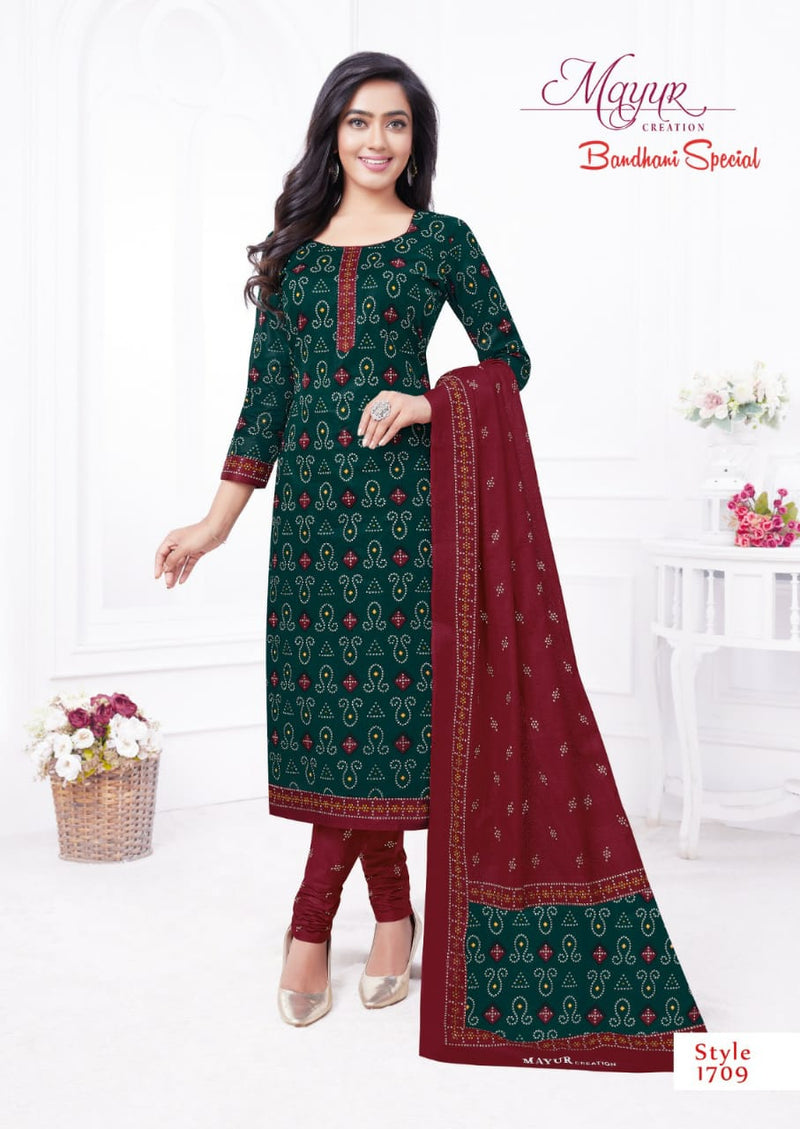 Mayur Creation Bandhani Special Vol 17 Cotton Bandhni Printed Salwar Suits