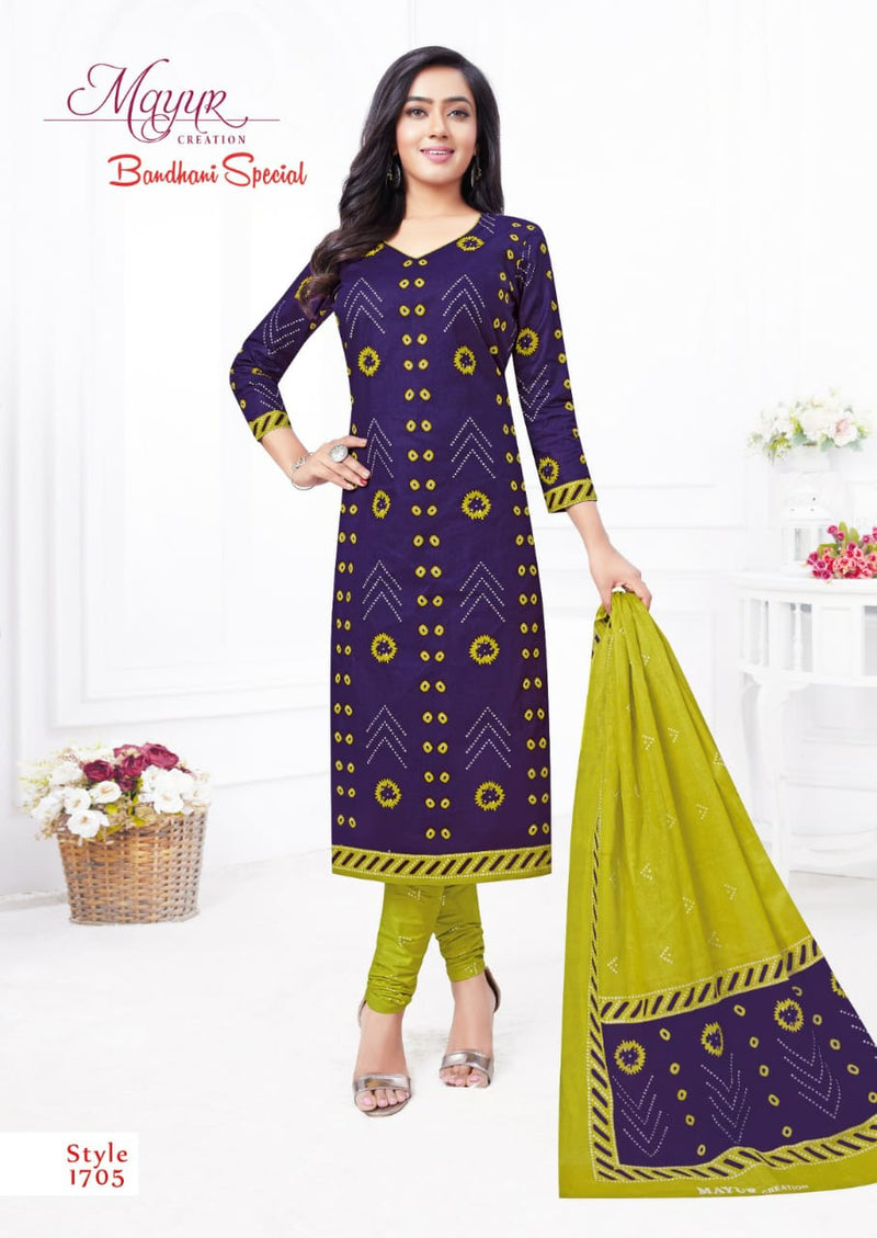Mayur Creation Bandhani Special Vol 17 Cotton Bandhni Printed Salwar Suits