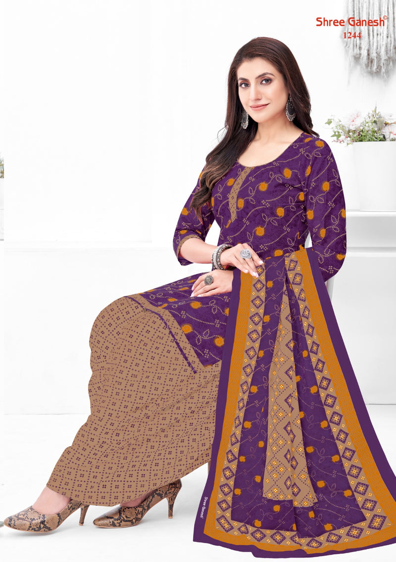 Shree Ganesh Bandhani Vol 2 Cotton Printed Patiyala Suits