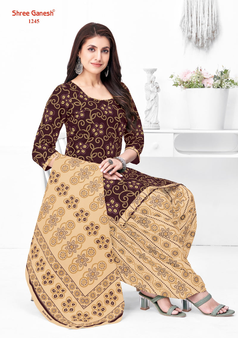 Shree Ganesh Bandhani Vol 2 Cotton Printed Patiyala Suits