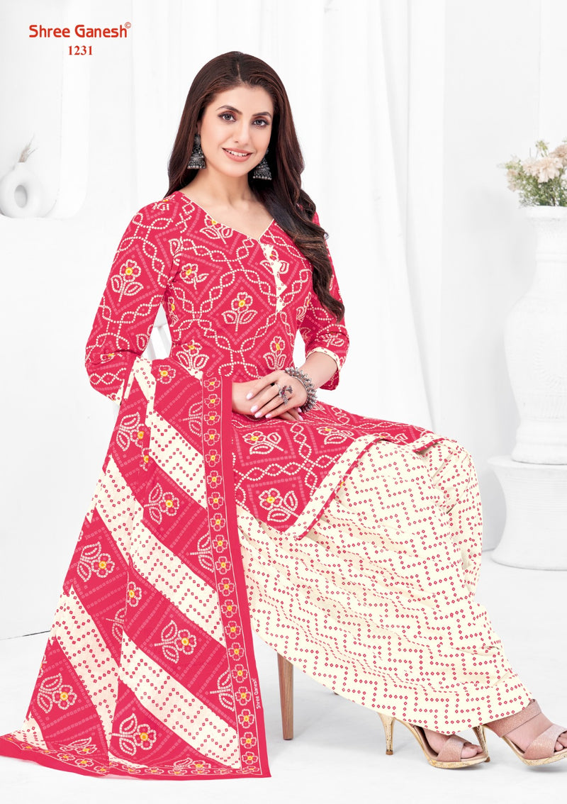 Shree Ganesh Bandhani Vol 2 Cotton Printed Patiyala Suits