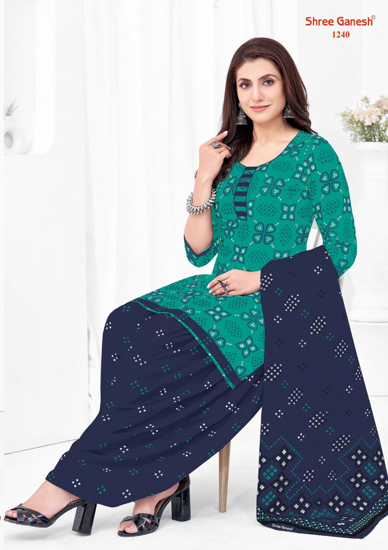 Shree Ganesh Bandhani Vol 2 Cotton Printed Patiyala Suits