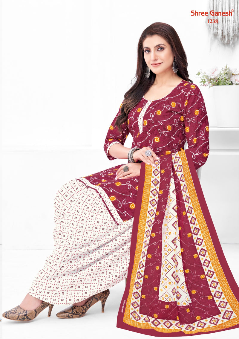 Shree Ganesh Bandhani Vol 2 Cotton Printed Patiyala Suits