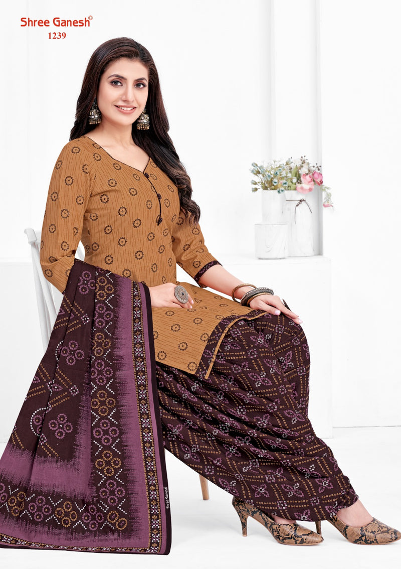 Shree Ganesh Bandhani Vol 2 Cotton Printed Patiyala Suits