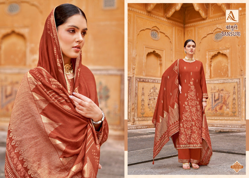 Alok Suits Bansuri Pashmina Designer Winter Wear Salwar Suit Collection