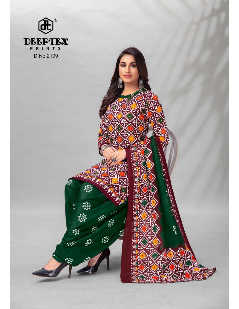 Deeptex Prints Batik Plus Vol 21 Cotton Printed Patiyala Suits