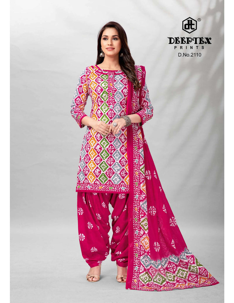Deeptex Prints Batik Plus Vol 21 Cotton Printed Patiyala Suits