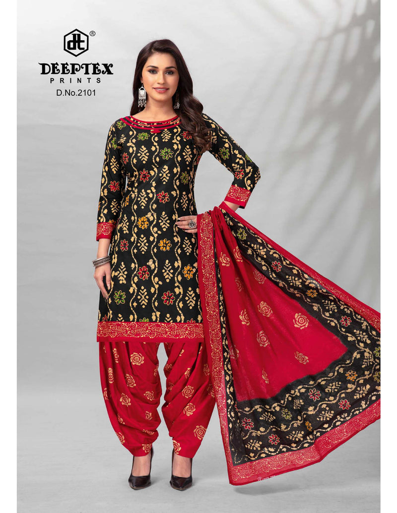 Deeptex Prints Batik Plus Vol 21 Cotton Printed Patiyala Suits