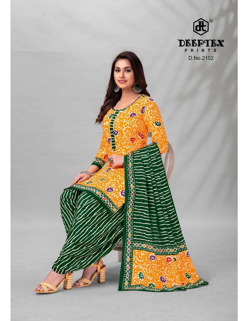 Deeptex Prints Batik Plus Vol 21 Cotton Printed Patiyala Suits
