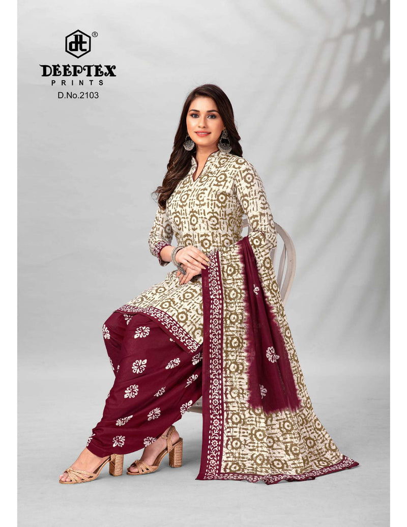 Deeptex Prints Batik Plus Vol 21 Cotton Printed Patiyala Suits