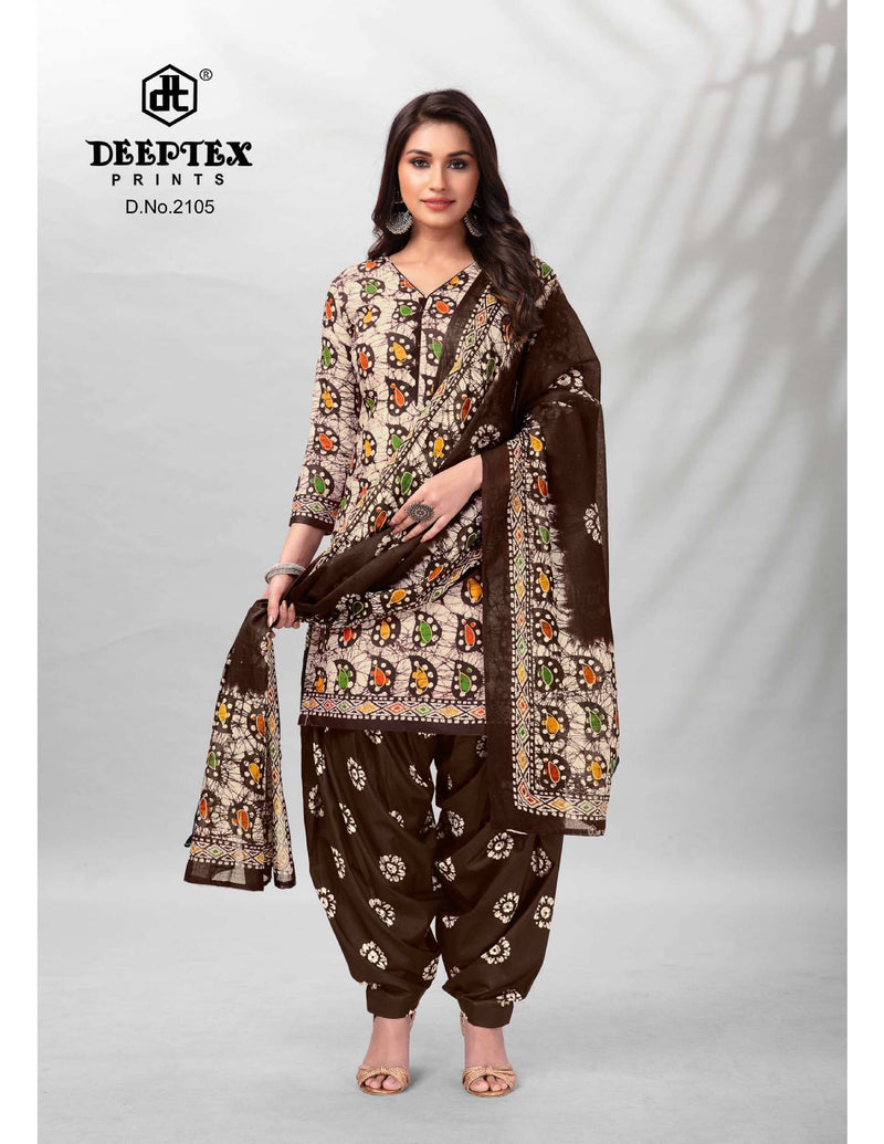 Deeptex Prints Batik Plus Vol 21 Cotton Printed Patiyala Suits