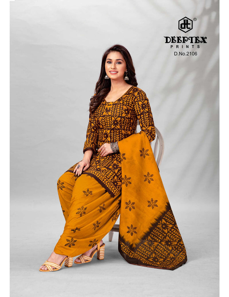 Deeptex Prints Batik Plus Vol 21 Cotton Printed Patiyala Suits