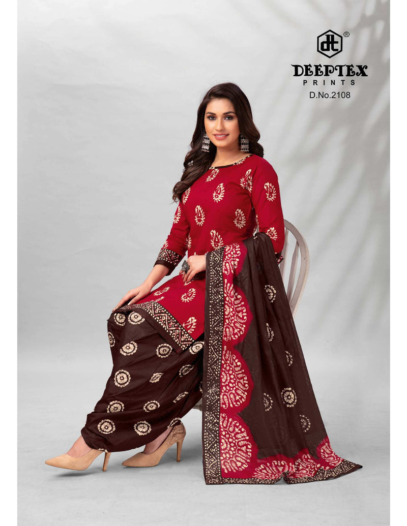 Deeptex Prints Batik Plus Vol 21 Cotton Printed Patiyala Suits