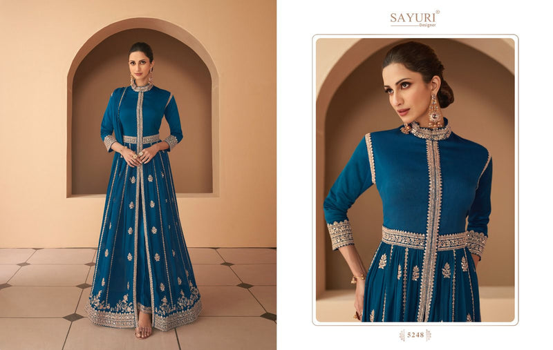 Sayuri Designer Begum Georgette Heavy Embroidery Fancy Partywear Kurti