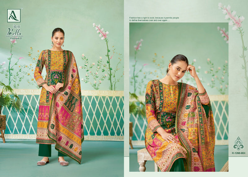 Alok Suits Bella Vol 2 Muslin Designer Prints With Swarovski Work Suits