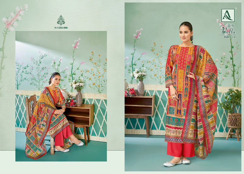 Alok Suits Bella Vol 2 Muslin Designer Prints With Swarovski Work Suits
