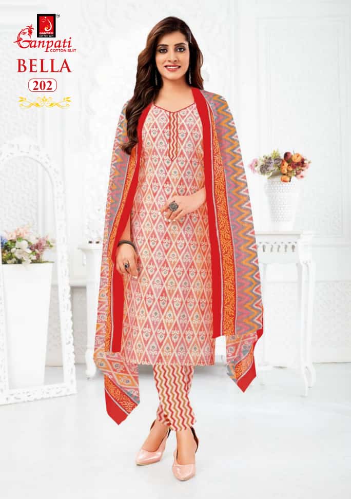 Ganpati Bella Vol 2 Cotton Printed Regular Wear Salwar Suits Collection