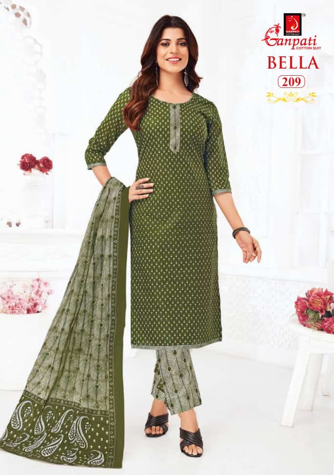 Ganpati Bella Vol 2 Cotton Printed Regular Wear Salwar Suits Collection