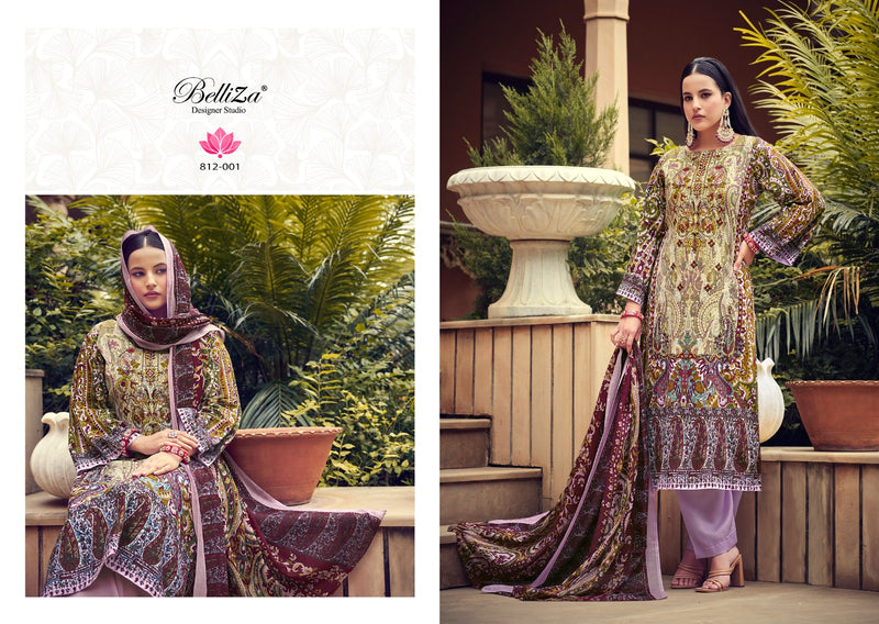 Belliza Designer Naira Vol 16 Cotton Digital Print Embroidery Suits