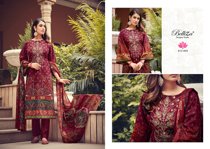 Belliza Designer Naira Vol 16 Cotton Digital Print Embroidery Suits