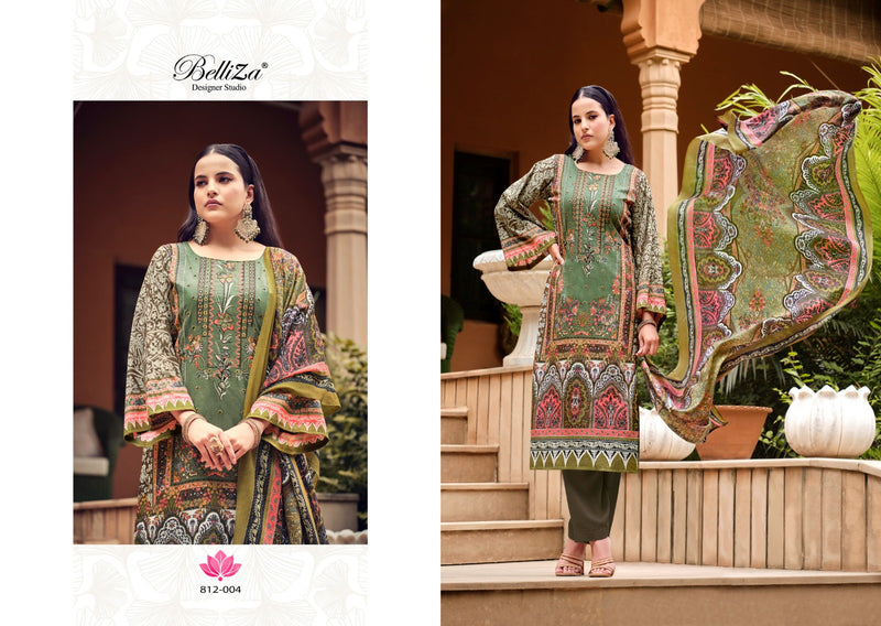 Belliza Designer Naira Vol 16 Cotton Digital Print Embroidery Suits