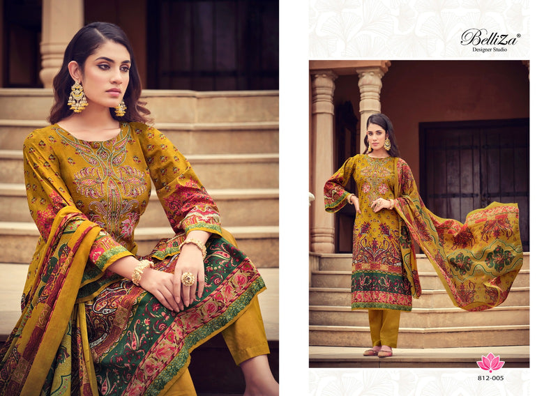 Belliza Designer Naira Vol 16 Cotton Digital Print Embroidery Suits