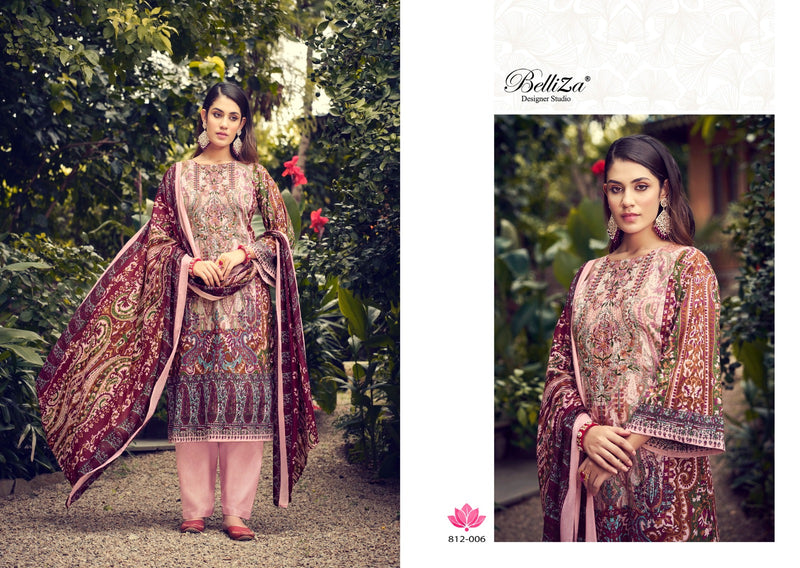 Belliza Designer Naira Vol 16 Cotton Digital Print Embroidery Suits