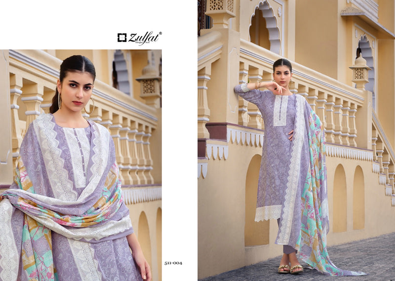 Zulfat Designer Studio Biba Cotton Fancy Designer Prints Salwar Suits