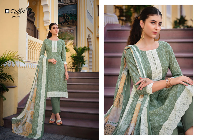Zulfat Designer Studio Biba Cotton Fancy Designer Prints Salwar Suits