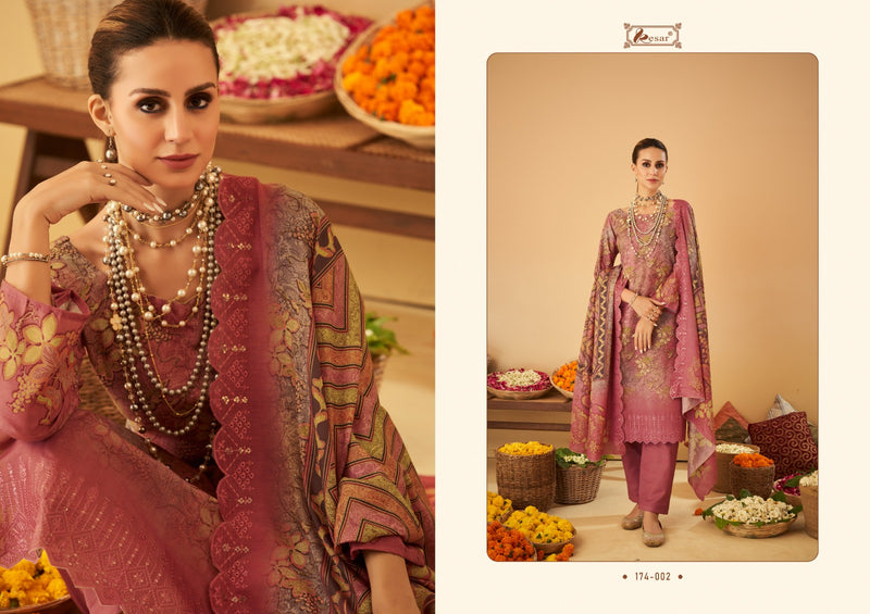 Kesar Bin Saeed Lawn Digital Print Daman Heavy Boring Embroidery Scalping Fancy Partywear Salwar Suits