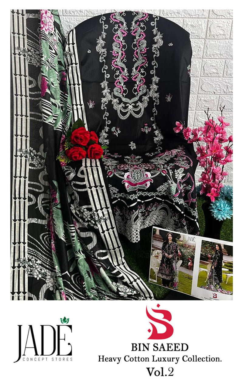 Jade Bin Saeed Heavy Cotton Luxury Collection Vol 2 Printed Salwar Kameez