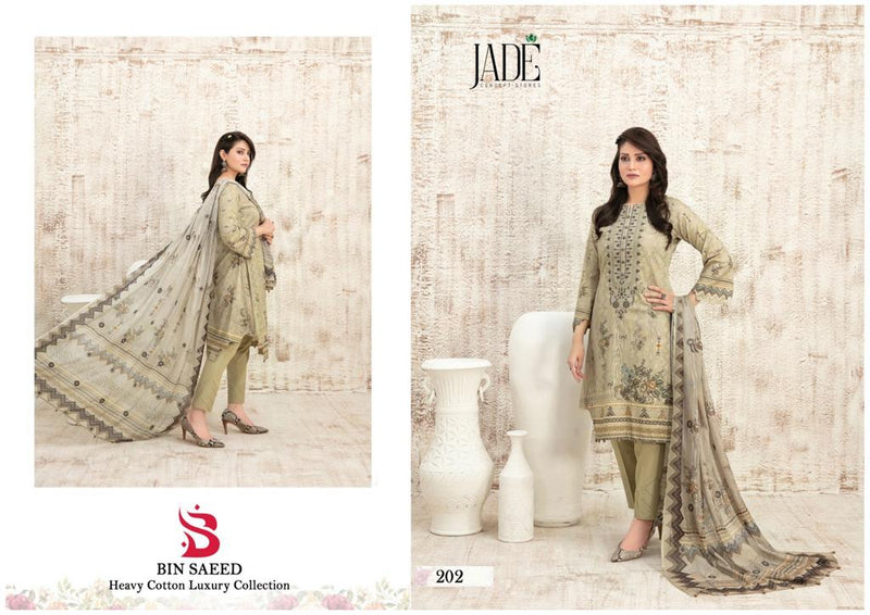 Jade Bin Saeed Heavy Cotton Luxury Collection Vol 2 Printed Salwar Kameez