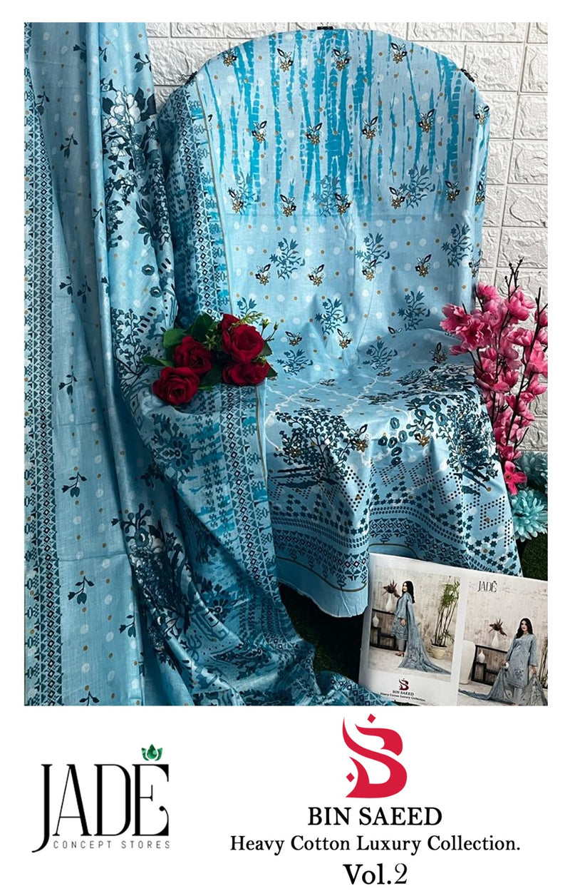 Jade Bin Saeed Heavy Cotton Luxury Collection Vol 2 Printed Salwar Kameez