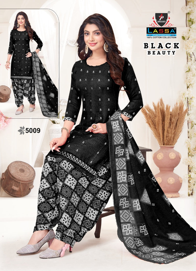 Lassa Black Beauty Vol 5 Cotton Printed Patiyala Salwar Suits