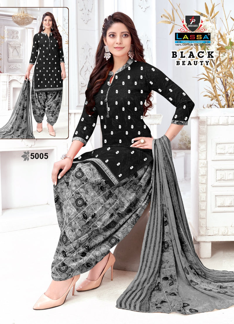 Lassa Black Beauty Vol 5 Cotton Printed Patiyala Salwar Suits