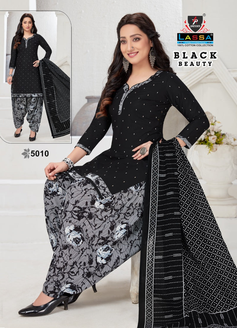 Lassa Black Beauty Vol 5 Cotton Printed Patiyala Salwar Suits