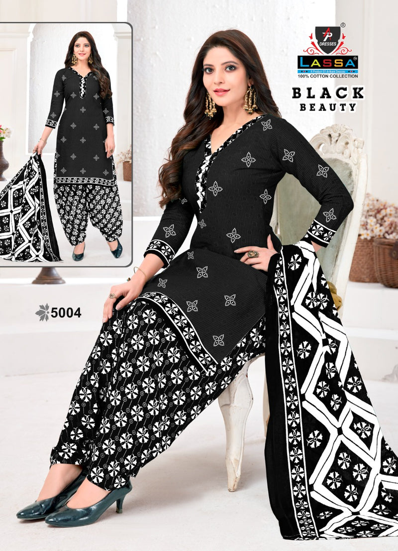 Lassa Black Beauty Vol 5 Cotton Printed Patiyala Salwar Suits