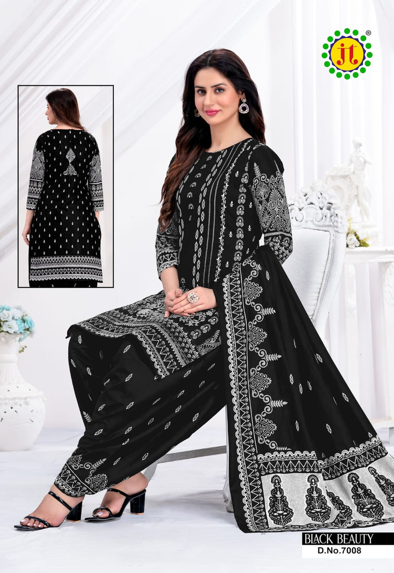 Jt Black Beauty Vol 7 Cotton Printed Patiyala Suits