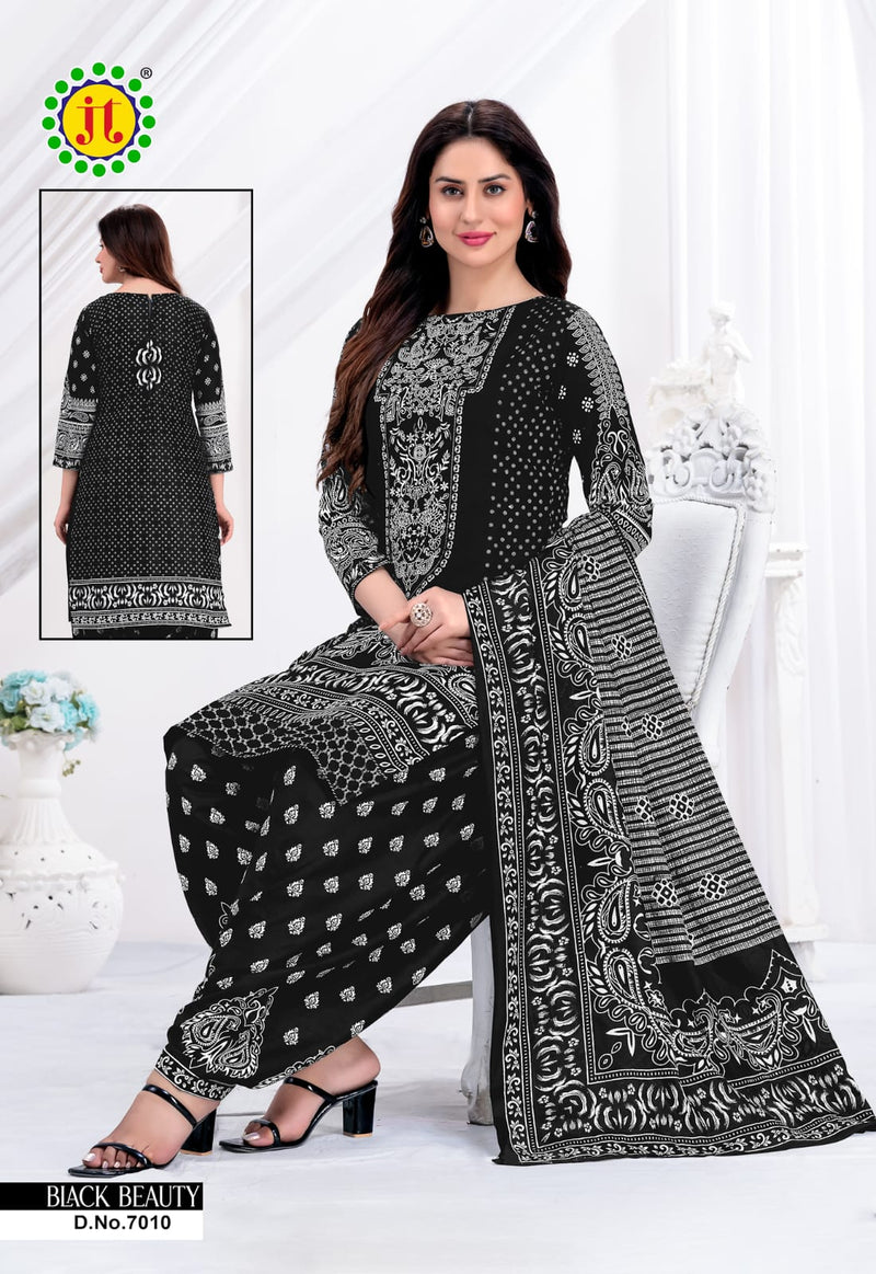 Jt Black Beauty Vol 7 Cotton Printed Patiyala Suits