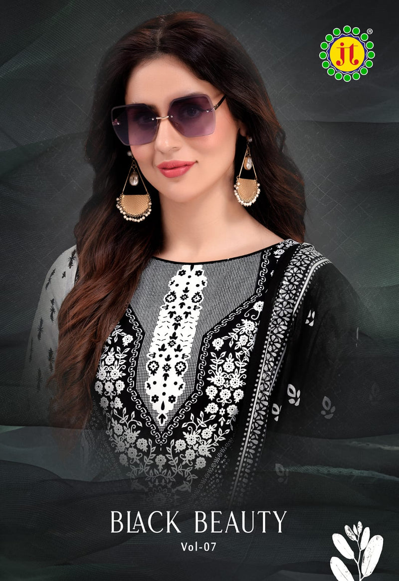 Jt Black Beauty Vol 7 Cotton Printed Patiyala Suits