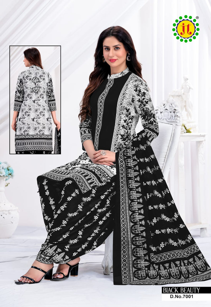 Jt Black Beauty Vol 7 Cotton Printed Patiyala Suits