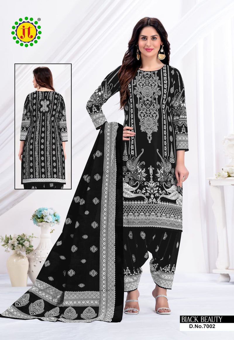 Jt Black Beauty Vol 7 Cotton Printed Patiyala Suits