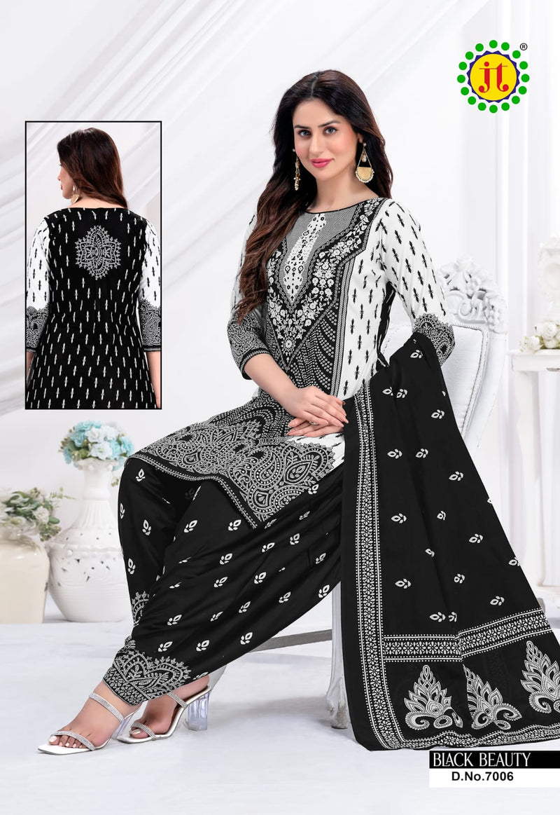 Jt Black Beauty Vol 7 Cotton Printed Patiyala Suits