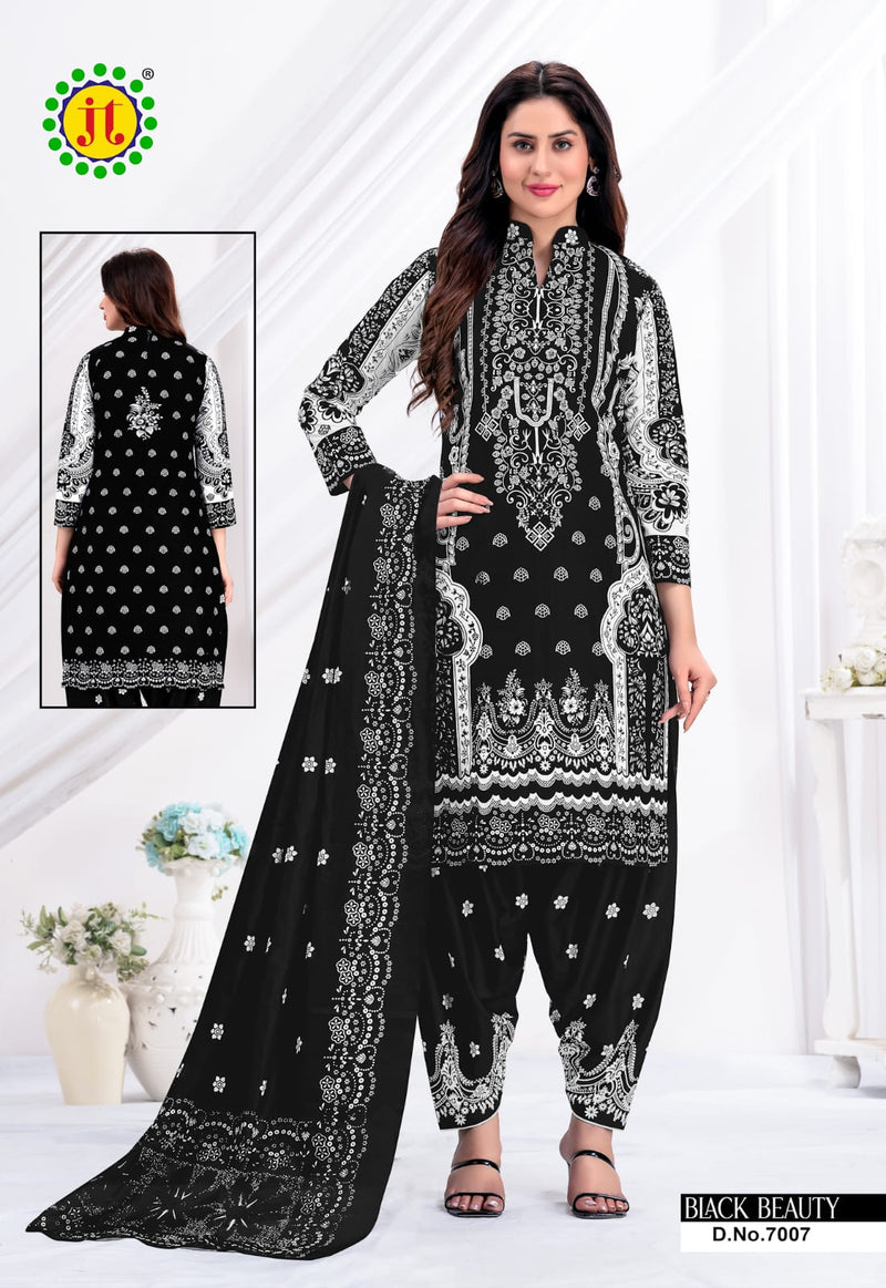 Jt Black Beauty Vol 7 Cotton Printed Patiyala Suits