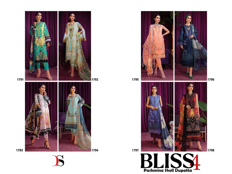 Deepsy Suits Bliss 22 Vol 4 Pashmina Collection Pashmina Embroidery Suits